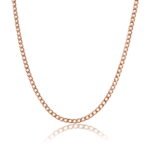 Rose Gold Necklace | 4mm Width | CubanSkinny©