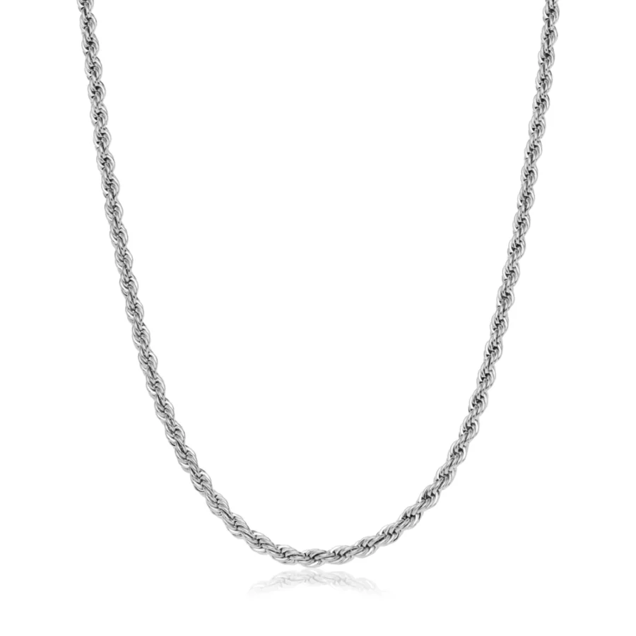 Mens white gold necklace with pendant sale