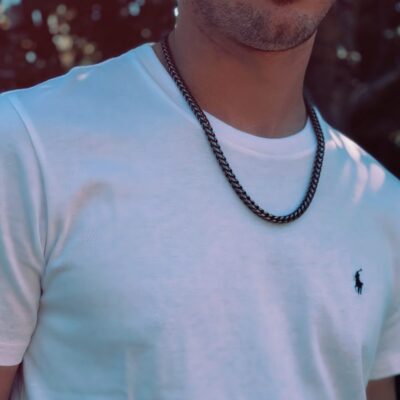 Mens Gunmetal Necklace