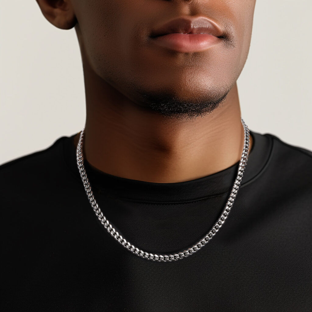 ALIZERO 925 Sterling Silver 12MM Cuban Chain Necklace – Men's Fashion Jewelry, No Stone, Gift Ready