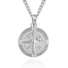 Compass Necklace Silver