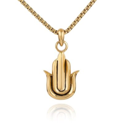 Hamsa Necklace Gold