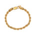 Gold Rope Bracelet 6mm