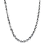 Silver men's hotsell rope chain