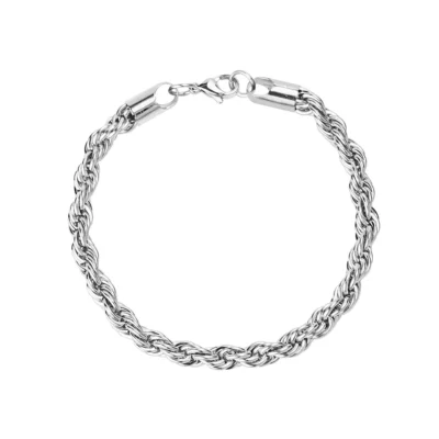 Silver Rope Bracelet