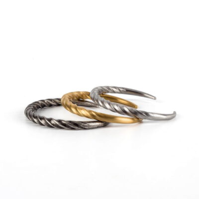 Mens Cuff Bangle Twisted