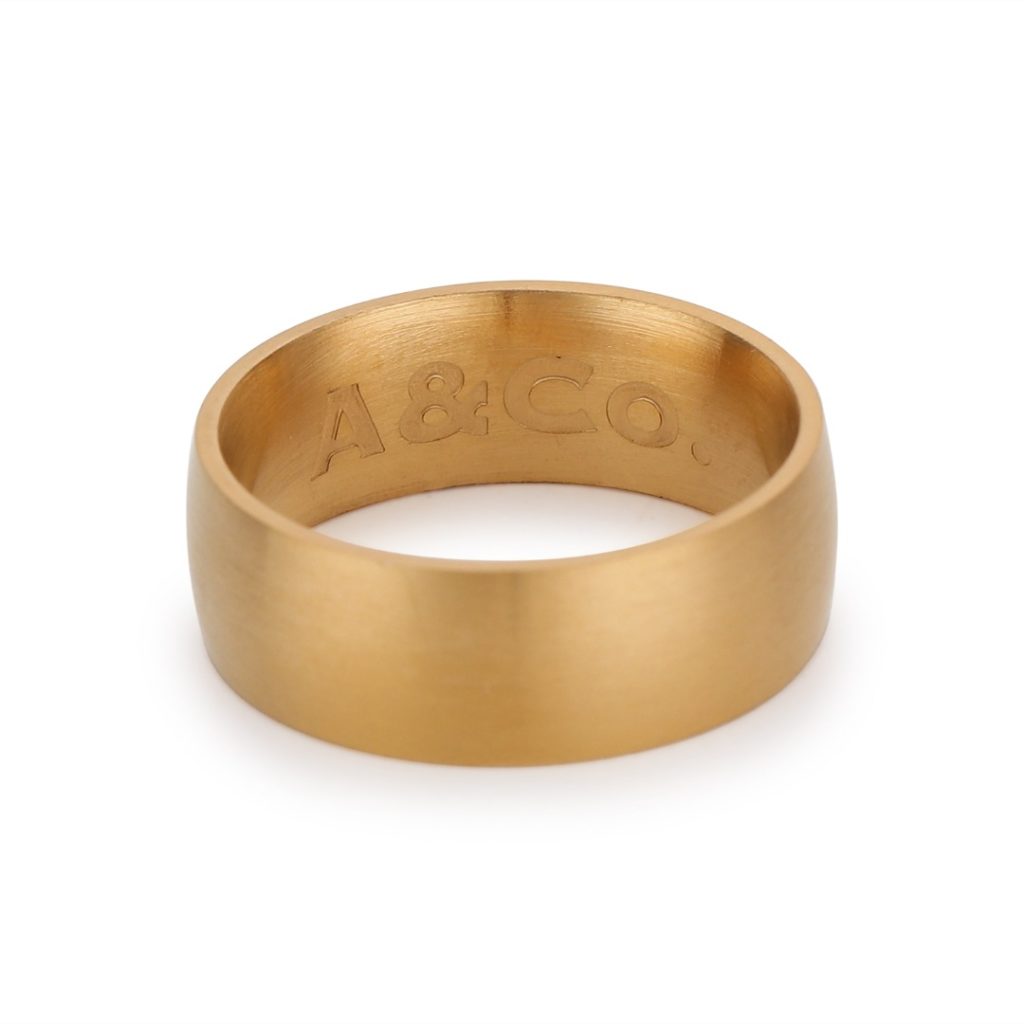Band Ring | Gold | Halcyon© | Trending Mens Jewellery | Alfred & Co. London