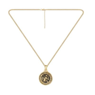 Saint Christopher Pendant Necklace Gold