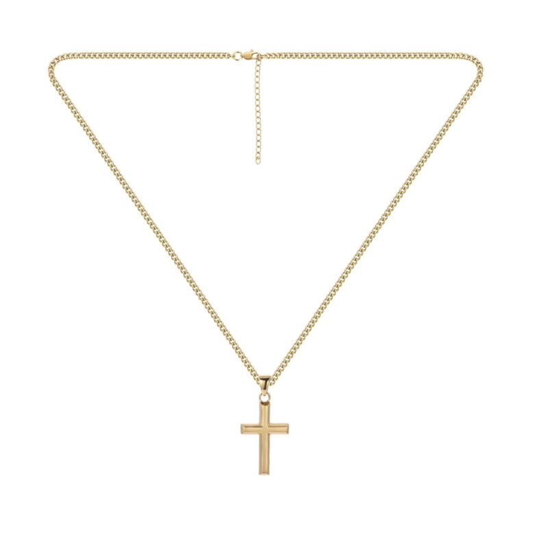 GOLD CROSS NECKLACE