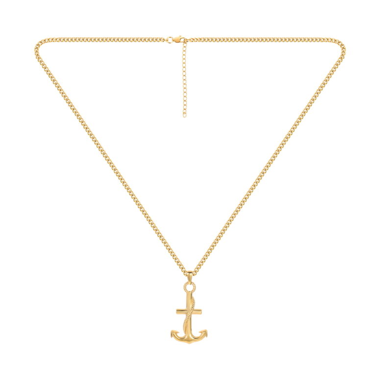 Gold Anchor Necklace