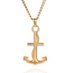 Anchor Necklace Gold