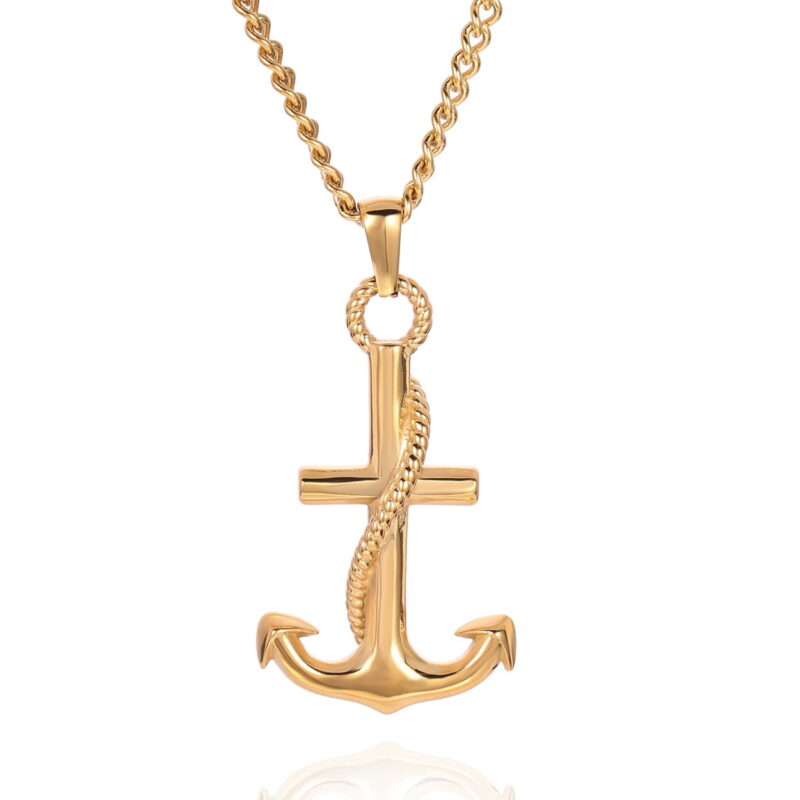 Anchor Necklace Gold