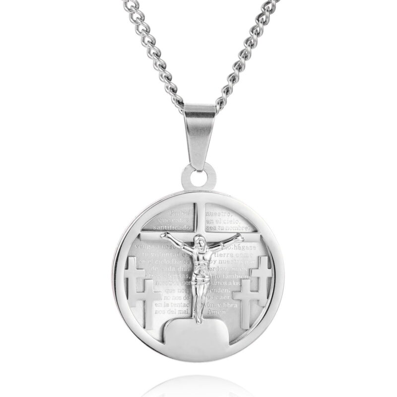 CRUCIFIX NECKLACE SILVER