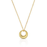 Circle Pendant Necklace | Gold-TONE