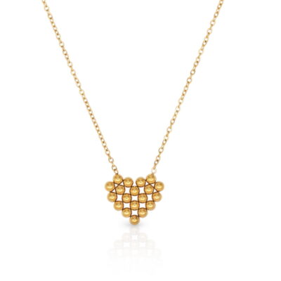 Gold Heart Pendant Necklace