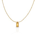 Bullion Pendant Necklace | Gold-TONE