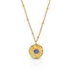 Blue Ocean Pendant Necklace | Gold-TONE