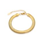 Herringbone Bracelet Deluxe | Gold-TONE
