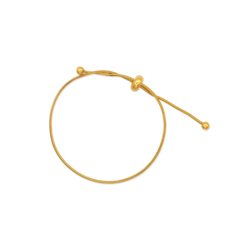 Womens Gold Snake Bracelet