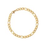 Womens Gold Figaro Bracelet