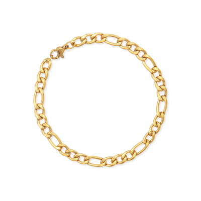 Womens Gold Figaro Bracelet