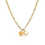 Moon & Sun Pendant Necklace | Gold-TONE