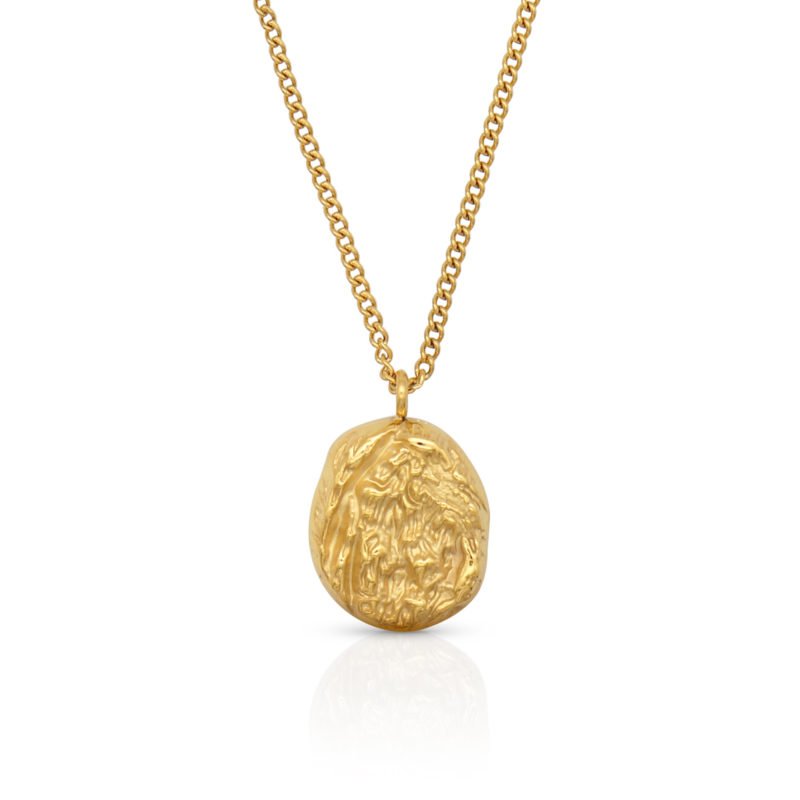 Ladies Gold Pendant Necklace