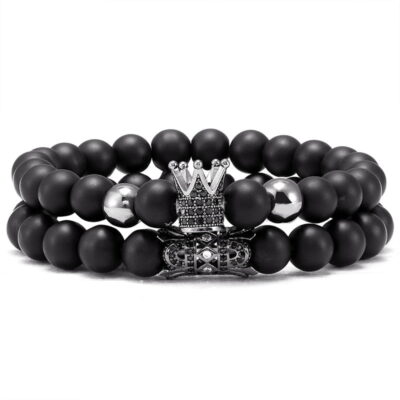 BLACK CROWN BRACELET