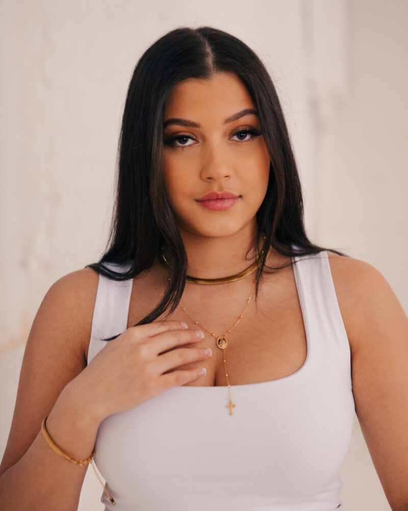 Women's Rosary Necklace Gold