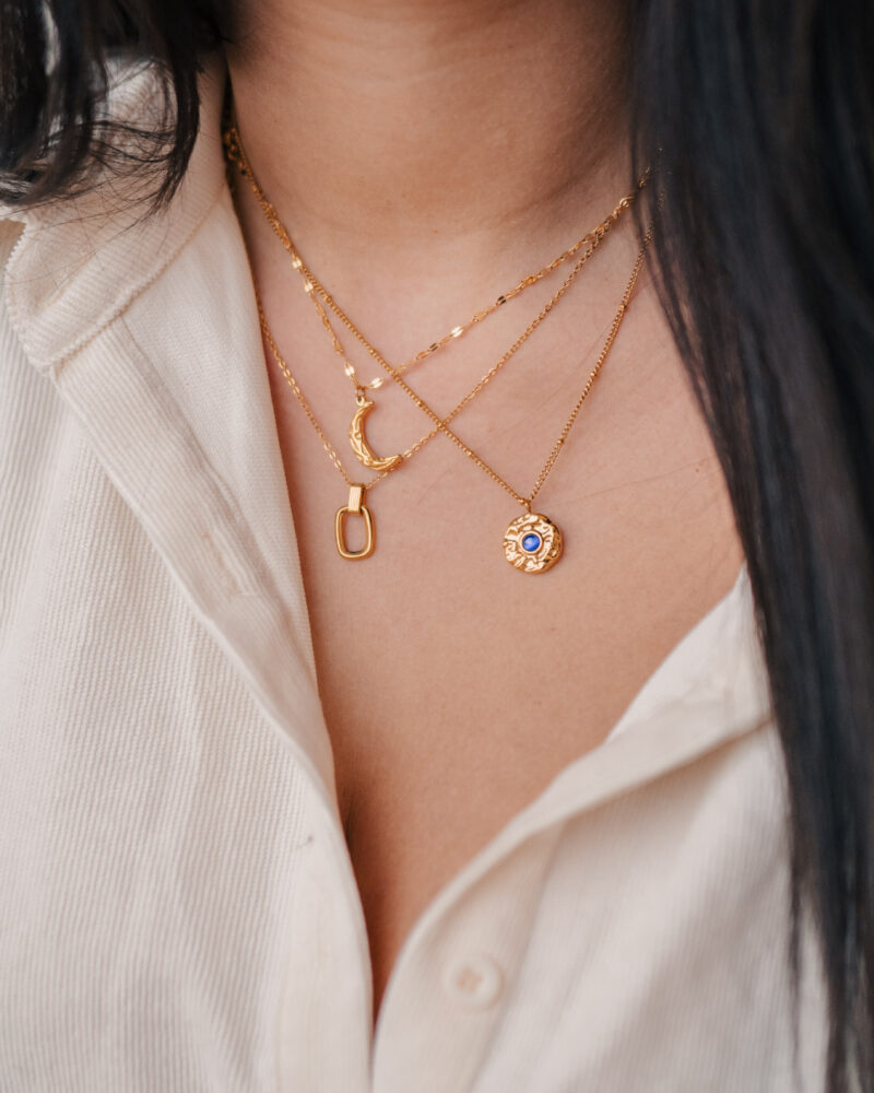 Gold Moon Necklace