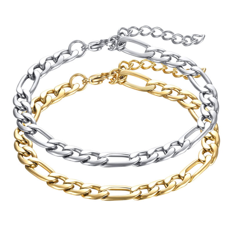 Rose Gold Figaro Chain Bracelet – RoseGold & Black Pty Ltd