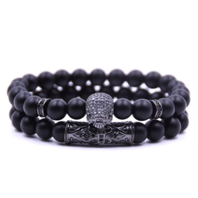 SKULL BRACELET BLACK