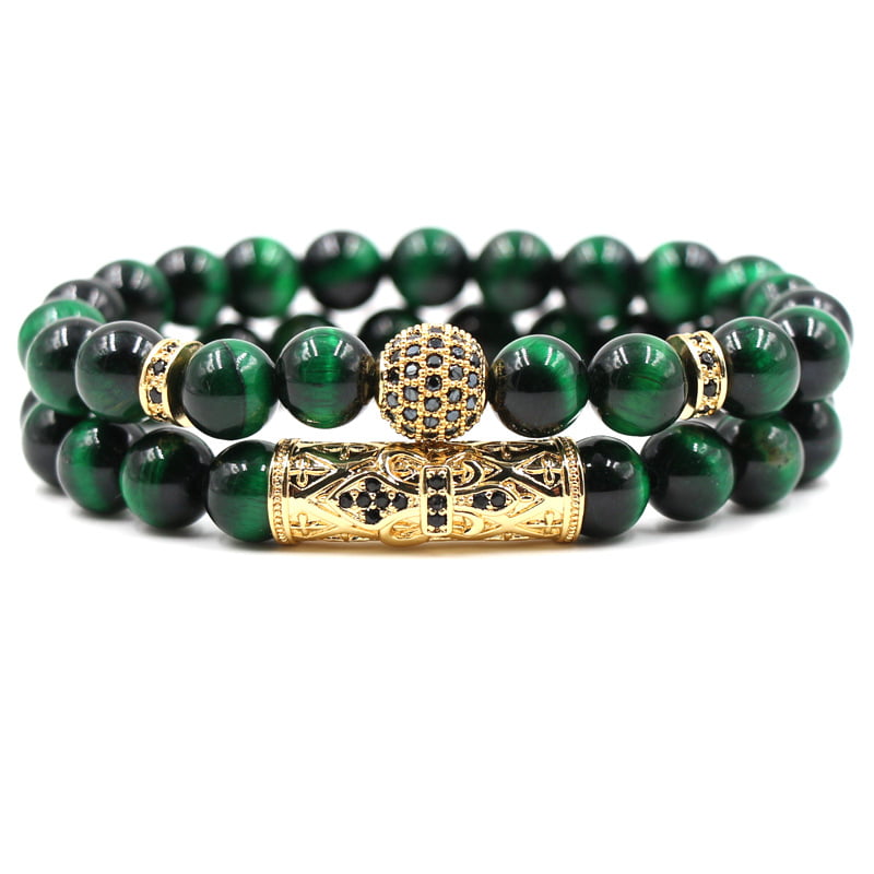 This image has an empty alt attribute; its file name is Green-Bead-Bracelet-Gold-1.jpeg