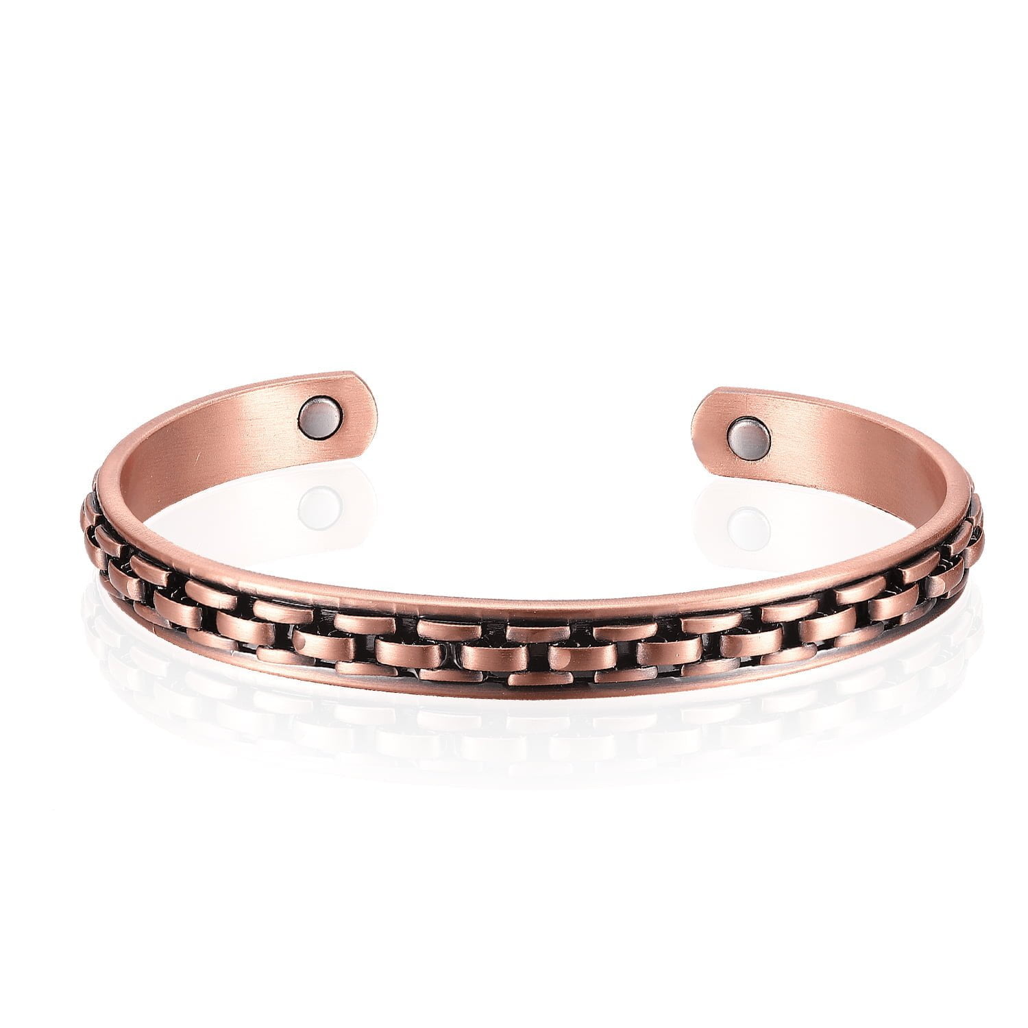 Cheap Pure Copper Energy Bracelet, Men, Germanium, Treatment, Magnetism,  Retro, Chain | Joom