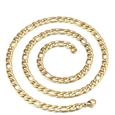 Gold Figaro Chain Necklace