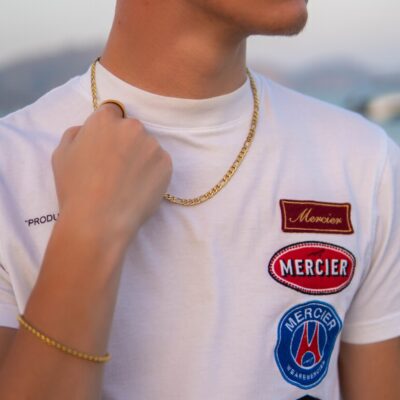 MENS GOLD FIGARO CHAIN