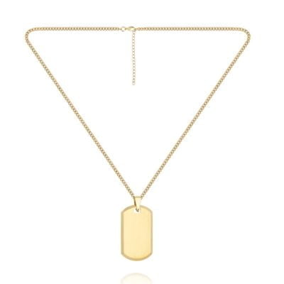 GOLD ID NECKLACE