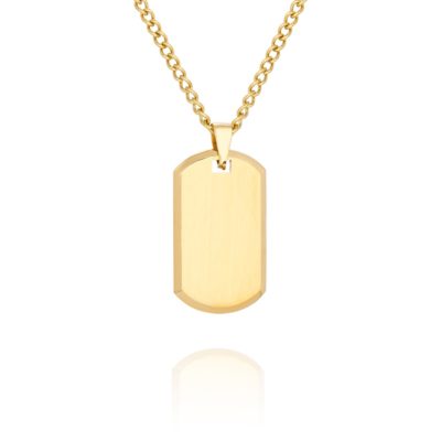 GOLD ID NECKLACE
