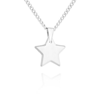 SILVER STAR PENDANT NECKLACE