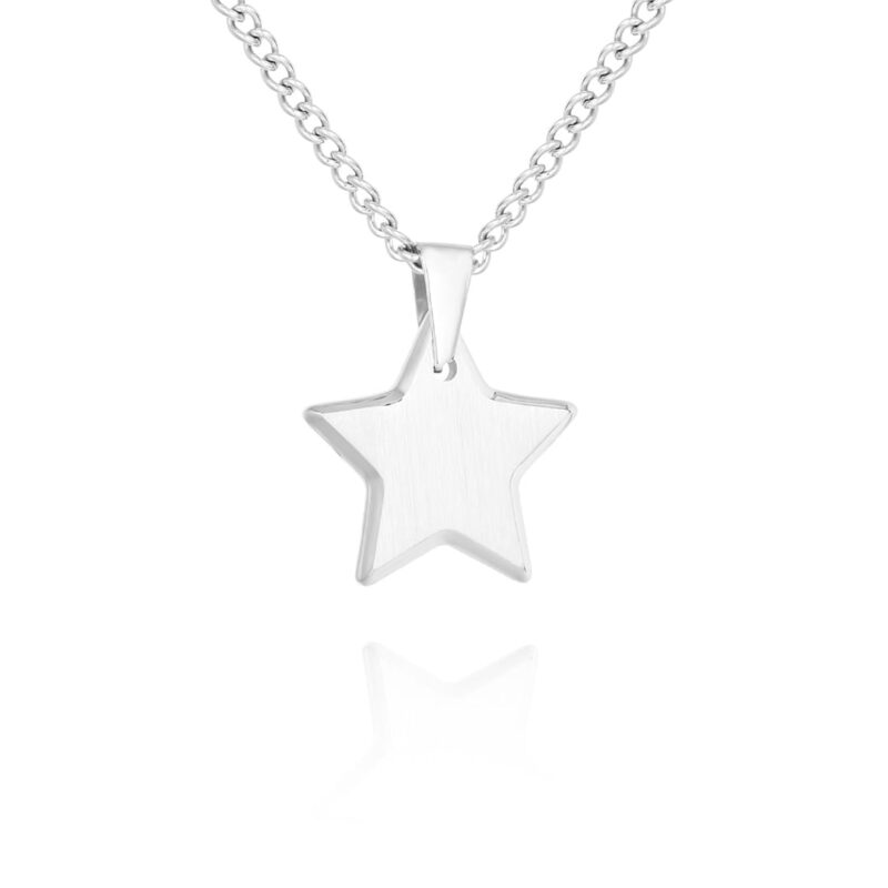 SILVER STAR PENDANT NECKLACE