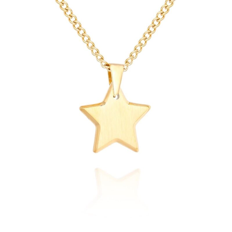 GOLD STAR PENDANT NECKLACE