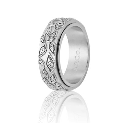 Silver Eagle Eye Ring