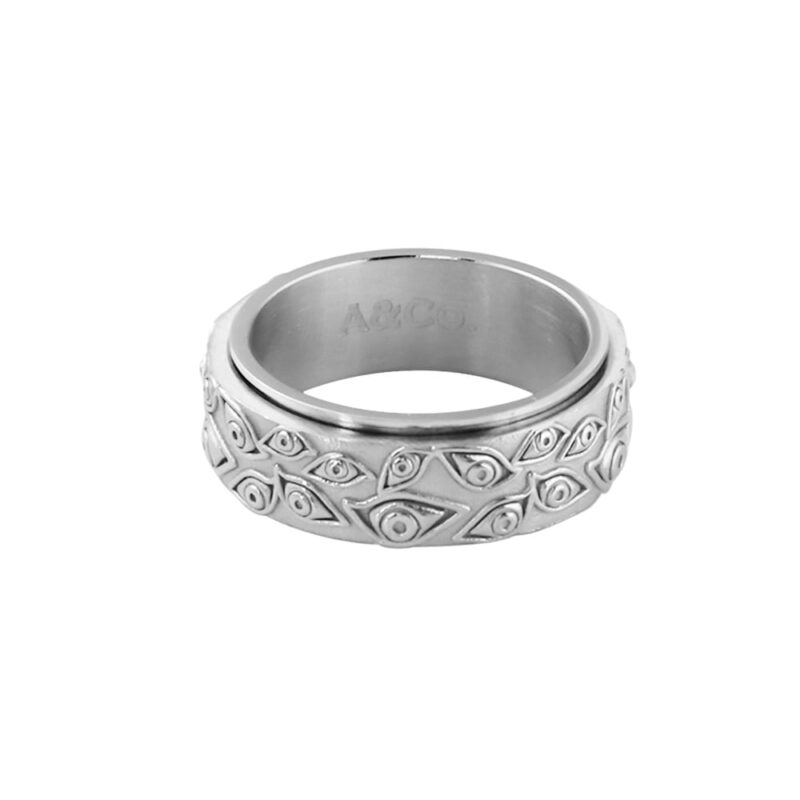 Silver Eagle Eye Ring