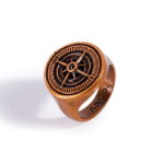 COMPASS RING | GOLD-TONE