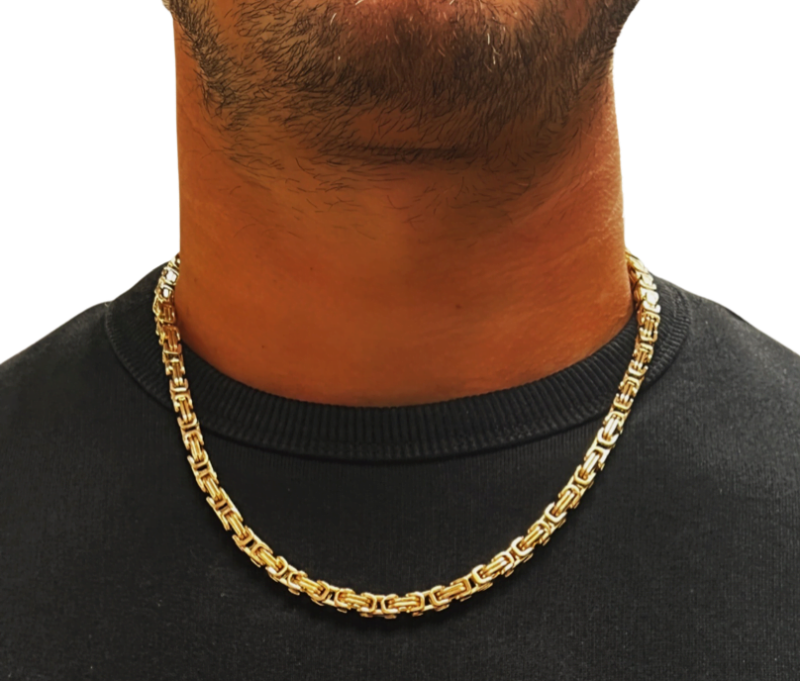 Gold Byzantine Chain Necklace