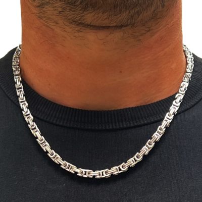 Silver Byzantine Chain Necklace