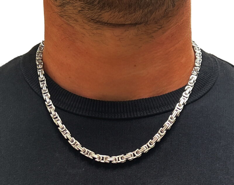 Silver Byzantine Chain Necklace