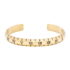 Gold Roman Numeral Bangle Cuff