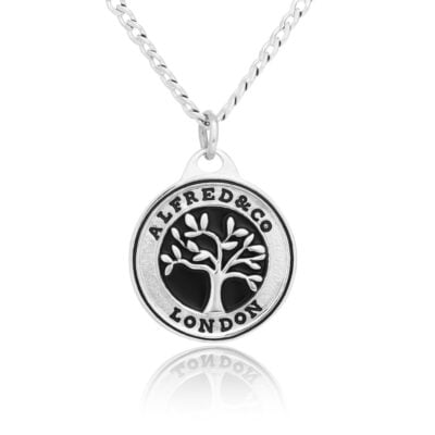 Silver Mulberry Tree of Love Necklace