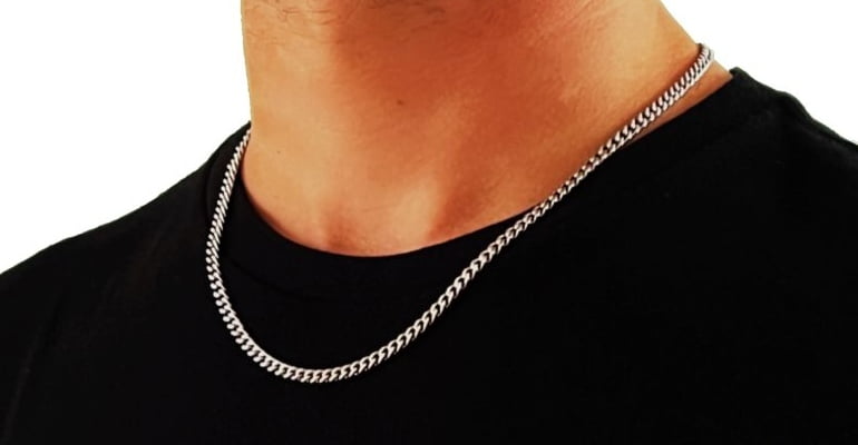 SILVER CHAIN NECKLACE | 4MM WIDTH | THIN ICE©